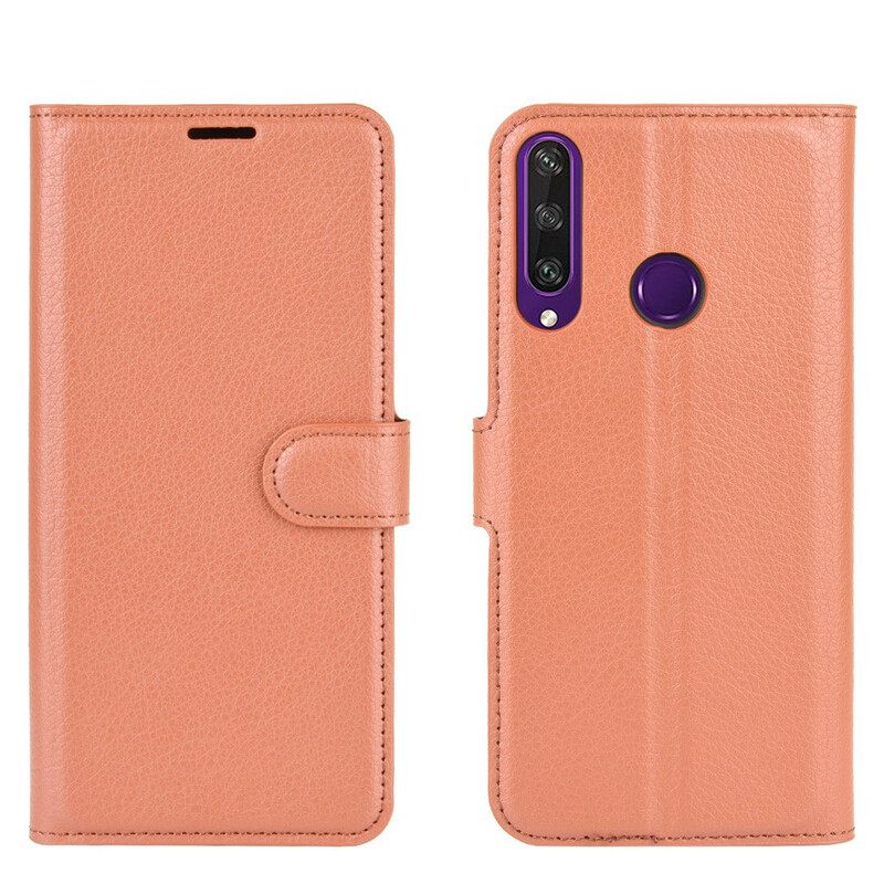 Kotelot Huawei Y6p Classic Litchi Faux Leather