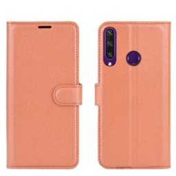 Kotelot Huawei Y6p Classic Litchi Faux Leather