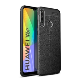 Kuori Huawei Y6p Double Line Litchi Leather Effect