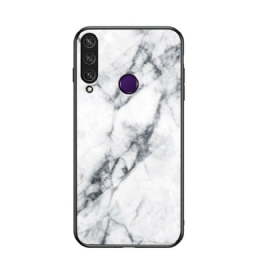 Kuori Huawei Y6p Tempered Glass Marble Colors