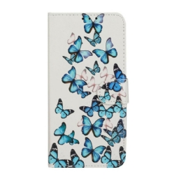 Puhelinkuoret Huawei Y6p Kotelot Flip Myriad Of Butterflies