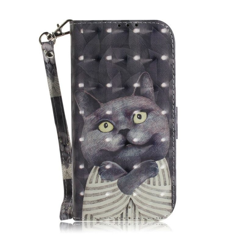 Kotelot Samsung Galaxy Note 20 Suojaketju Kuori Grey Thong Cat