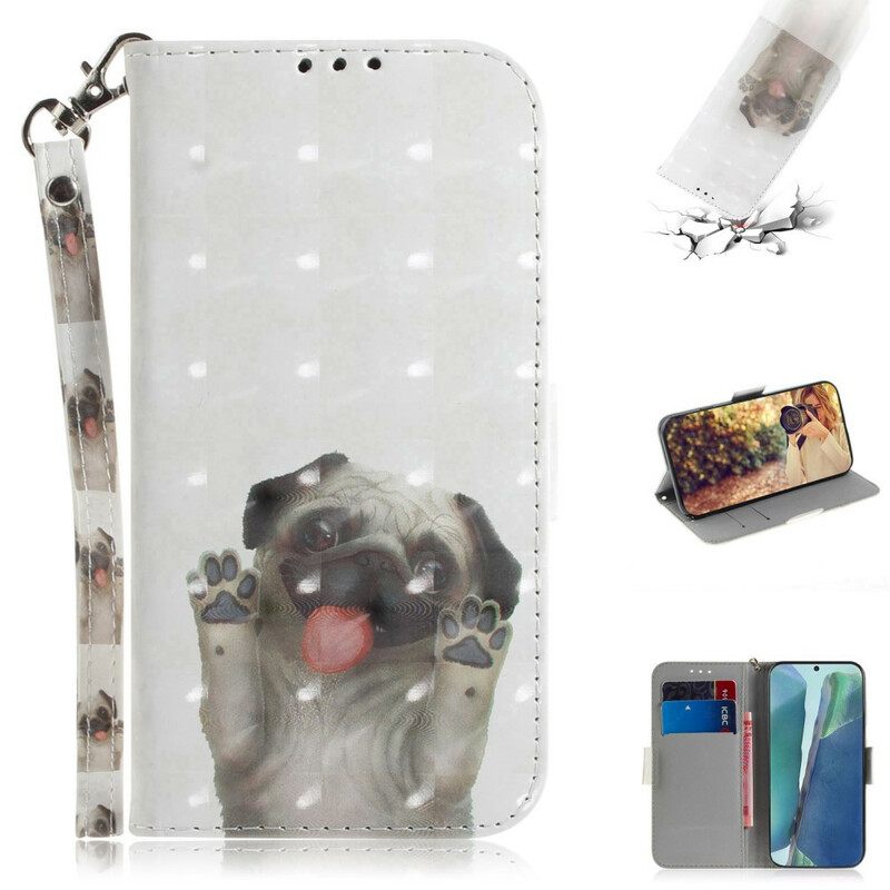 Kotelot Samsung Galaxy Note 20 Suojaketju Kuori Love My Dog In Lanyard