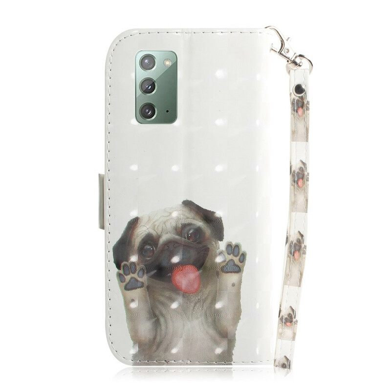 Kotelot Samsung Galaxy Note 20 Suojaketju Kuori Love My Dog In Lanyard