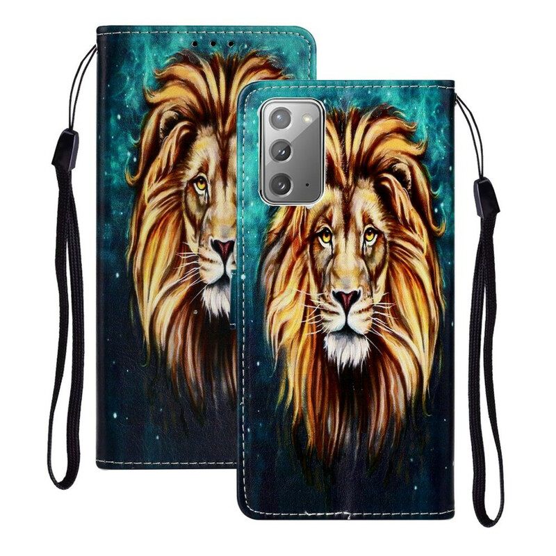 Nahkakotelo Samsung Galaxy Note 20 King Lion