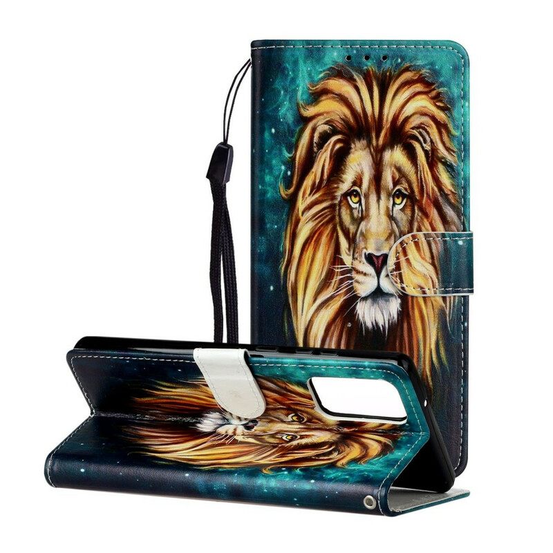 Nahkakotelo Samsung Galaxy Note 20 King Lion