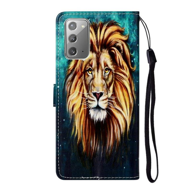 Nahkakotelo Samsung Galaxy Note 20 King Lion