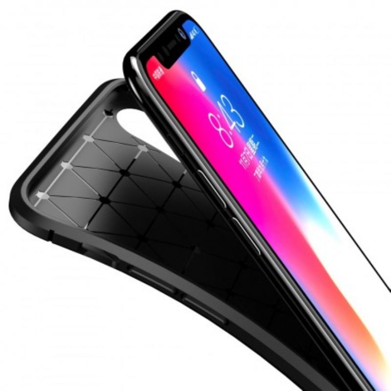 Case iPhone X / XS Joustava Hiilikuiturakenne