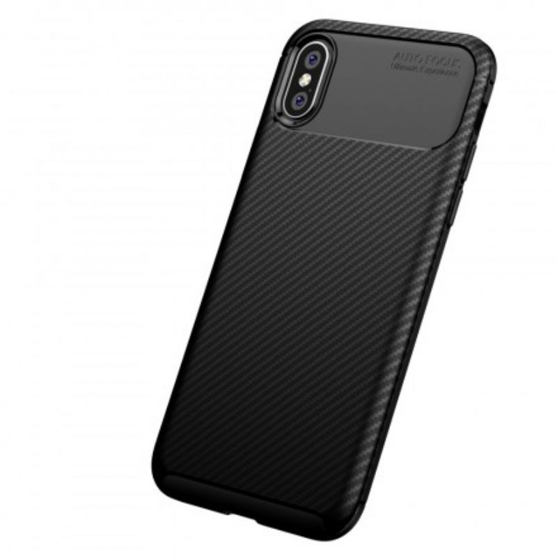 Case iPhone X / XS Joustava Hiilikuiturakenne