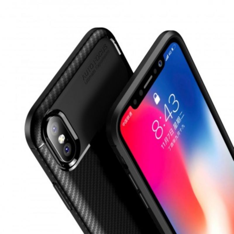 Case iPhone X / XS Joustava Hiilikuiturakenne