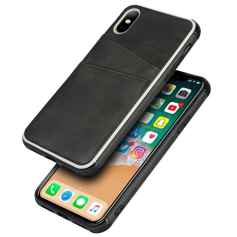 Case iPhone X / XS Monochrome Double Card Holder