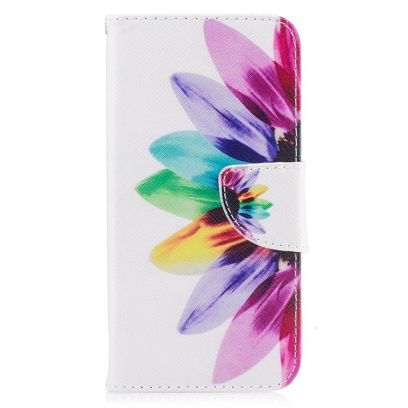 Flip Case iPhone X / XS Flower Watercolour