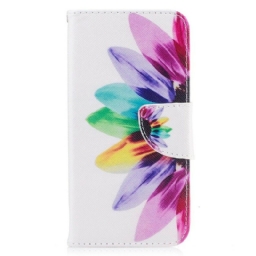 Flip Case iPhone X / XS Flower Watercolour