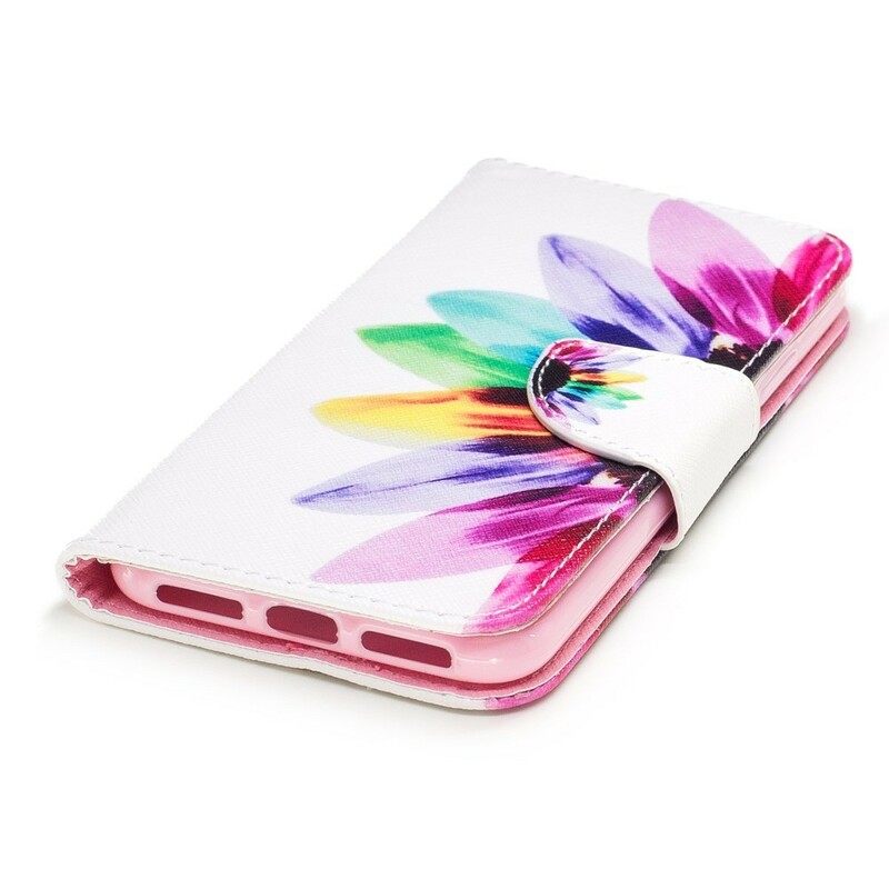 Flip Case iPhone X / XS Flower Watercolour