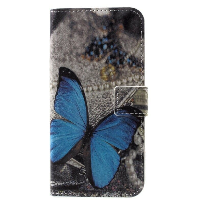 Kotelot iPhone X / XS Blue Butterfly