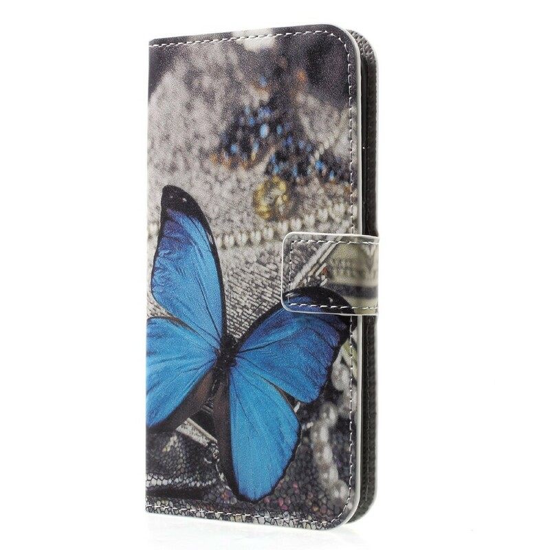 Kotelot iPhone X / XS Blue Butterfly