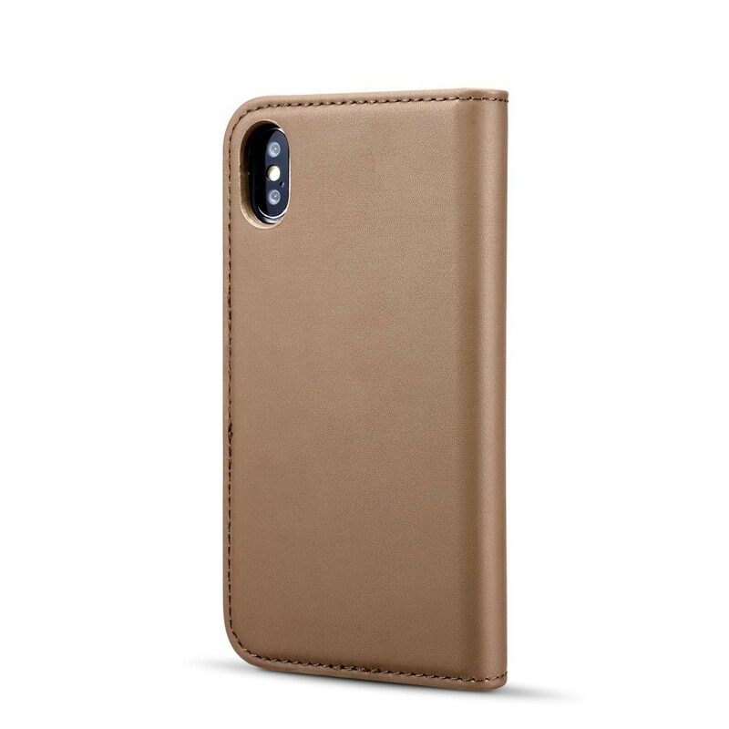 Kotelot iPhone X / XS Smooth Leather Effect Dg. Ming Irrotettava