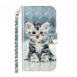 Kotelot iPhone X / XS Suojaketju Kuori Kitten Light Strap Kohdevalot