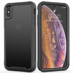 Kuori iPhone X / XS Clear Hybrid Puskurin Reunat