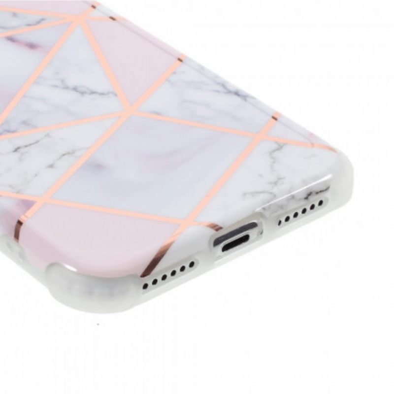 Kuori iPhone X / XS Flashy Geometric Marble