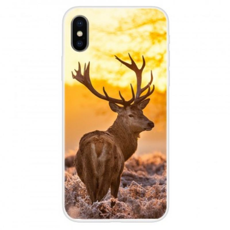 Kuori iPhone X / XS Hirvi Ja Maisema