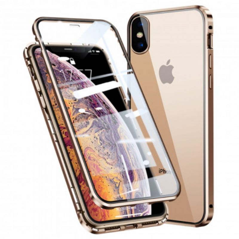 Kuori iPhone X / XS Karkaistu Lasi Edessä Ja Takana