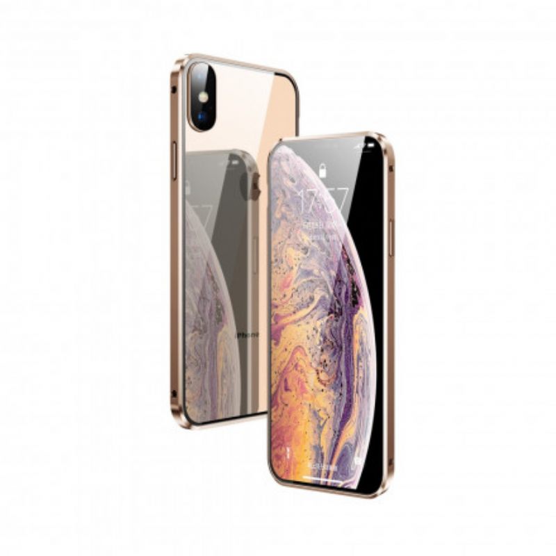 Kuori iPhone X / XS Karkaistu Lasi Edessä Ja Takana