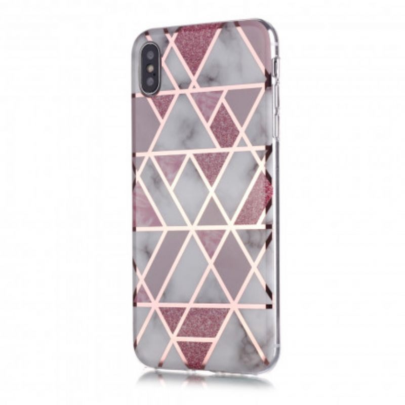 Kuori iPhone X / XS Marble Geometry Design