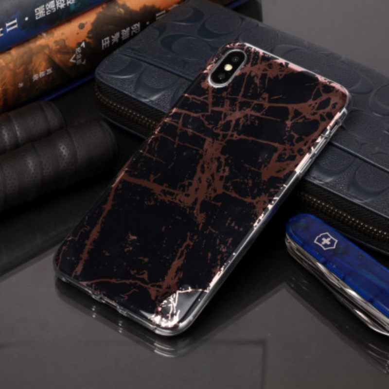 Kuori iPhone X / XS Marble Geometry Design