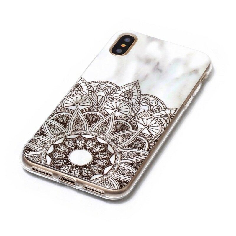 Kuori iPhone X / XS Marmoroitu Mandala