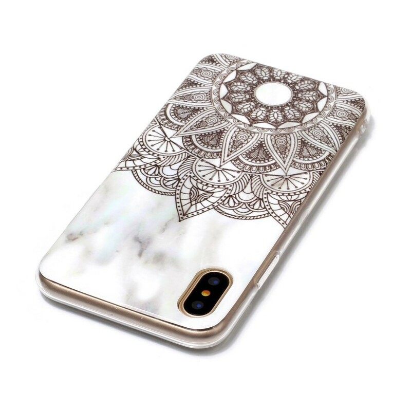 Kuori iPhone X / XS Marmoroitu Mandala