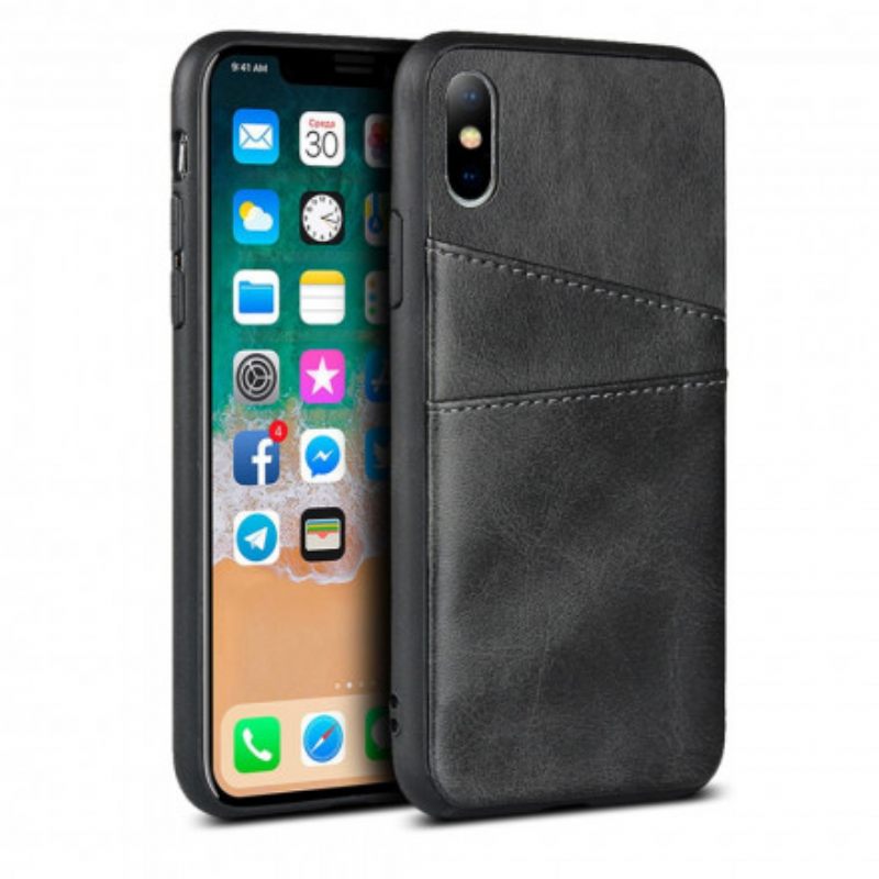 Kuori iPhone X / XS Monochrome Double Card Holder