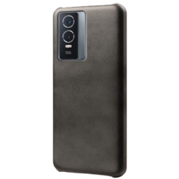 Case Vivo Y76 5G Litchi Performance Leather Effect