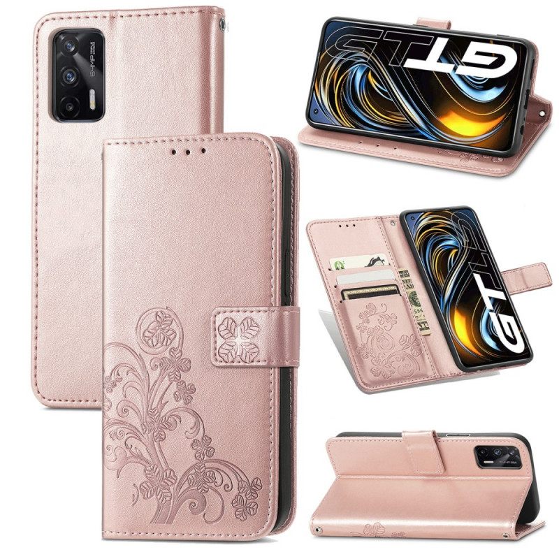 Flip Case Realme GT 5G Four Leaf Clover