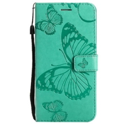 Flip Case Realme GT 5G Suojaketju Kuori Giant Thong Butterflies