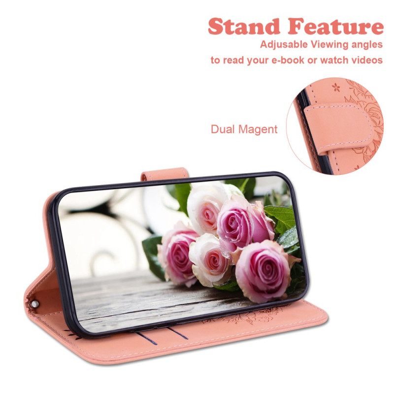 Kotelot Google Pixel 8a Strap Roses Suojakuori