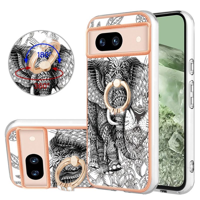 Kuori Google Pixel 8a Elephant Totem Ring -tuki