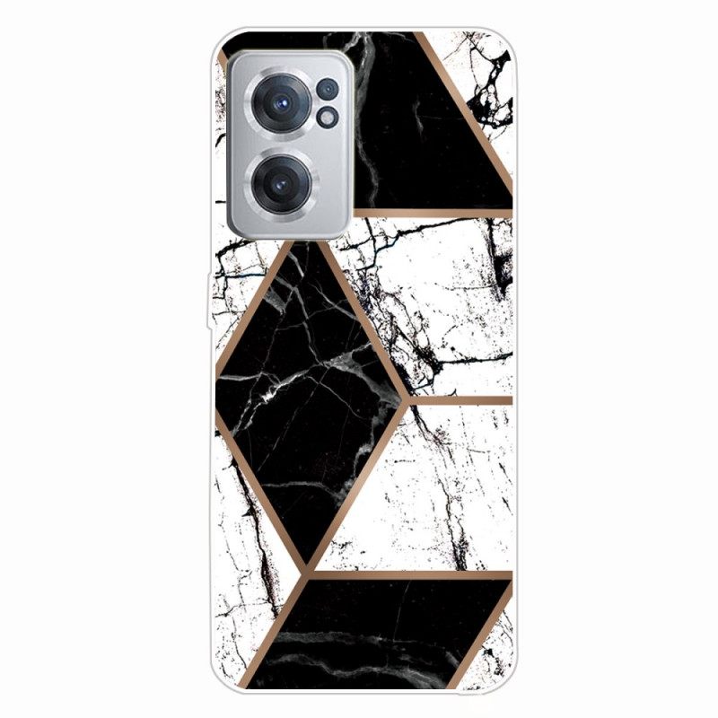 Case OnePlus Nord CE 2 5G Mustavalkoinen Shakkilauta