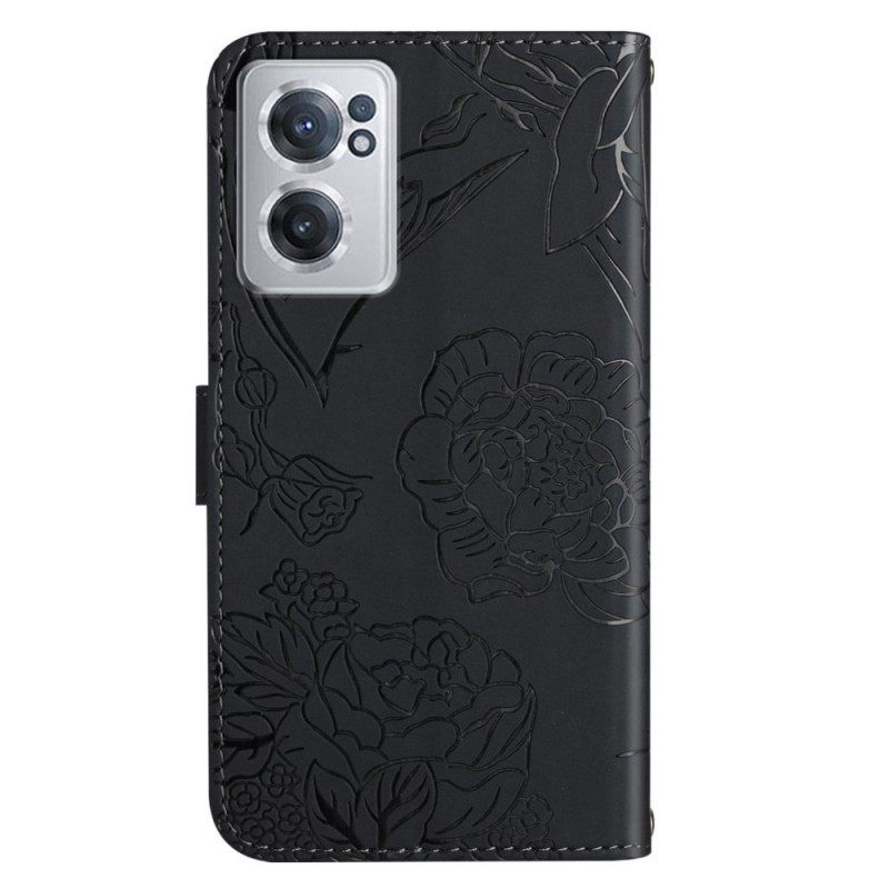 Kotelot OnePlus Nord CE 2 5G Butterfly Print Lompakko