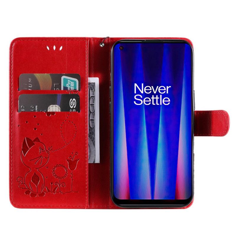 Kotelot OnePlus Nord CE 2 5G Kissa Ja Kukat