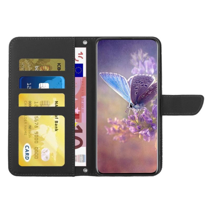 Kotelot OnePlus Nord CE 2 5G Suojaketju Kuori Butterflies And Flowers Strap