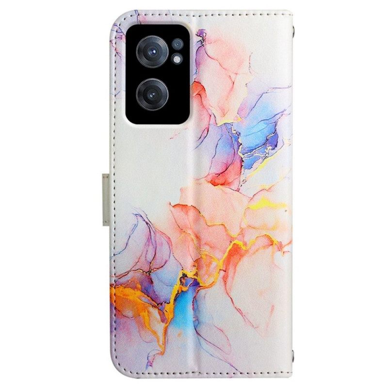 Kotelot OnePlus Nord CE 2 5G Suojaketju Kuori Strip Marble