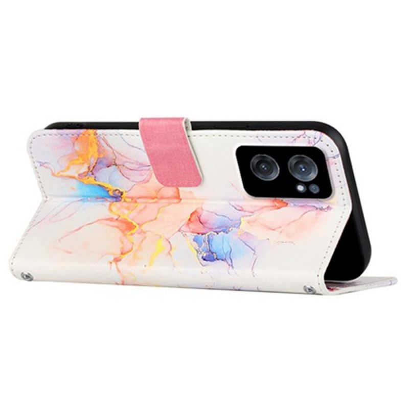 Kotelot OnePlus Nord CE 2 5G Suojaketju Kuori Strip Marble