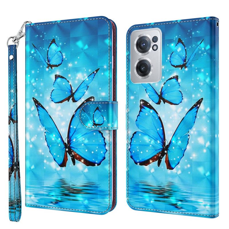 Nahkakotelo OnePlus Nord CE 2 5G Aquatic Butterfly