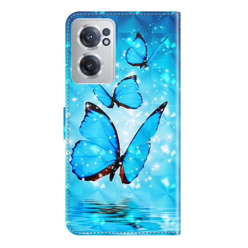 Nahkakotelo OnePlus Nord CE 2 5G Aquatic Butterfly