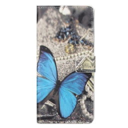 Nahkakotelo OnePlus Nord CE 2 5G Butterfly Kankaalla