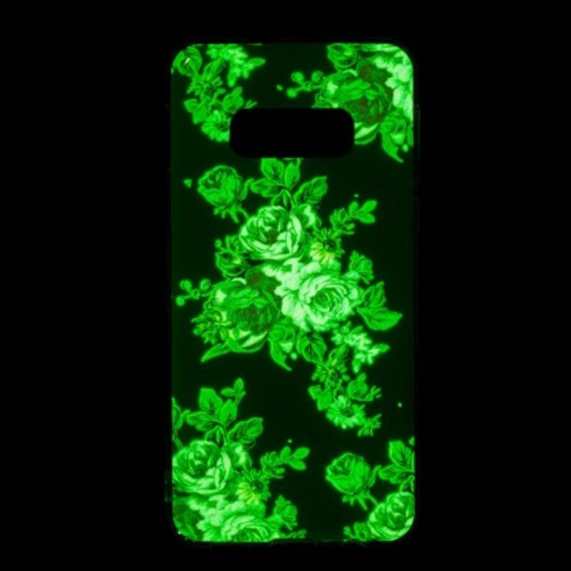 Case Samsung Galaxy S10e Fluorescent Liberty Flowers