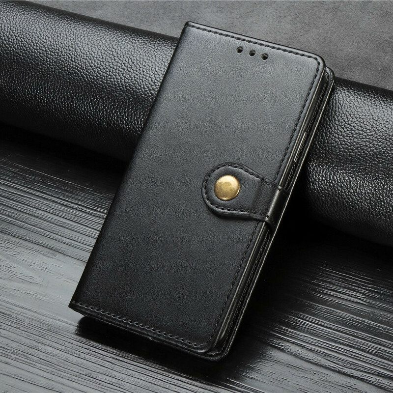 Flip Case Samsung Galaxy S10e Keinonahka Ja Vintage-lukko