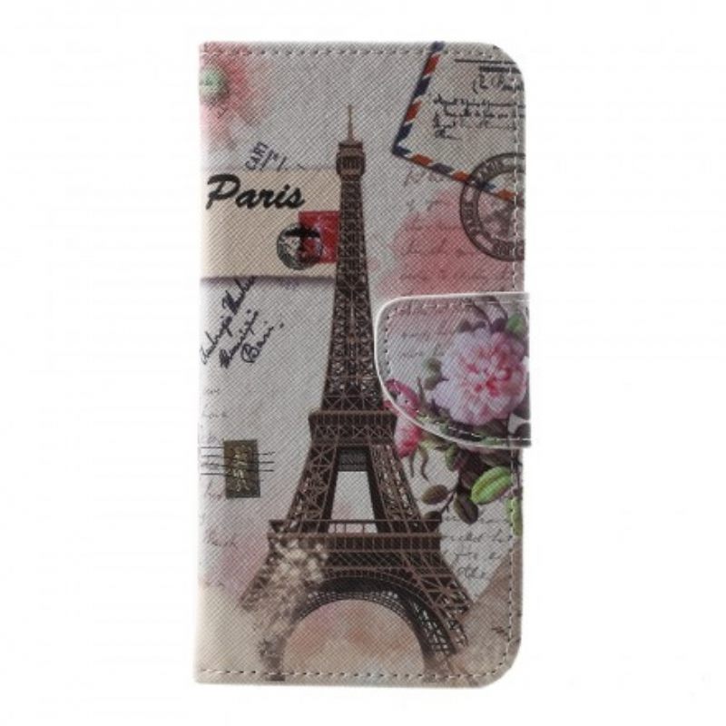 Flip Case Samsung Galaxy S10e Retro Eiffel-torni