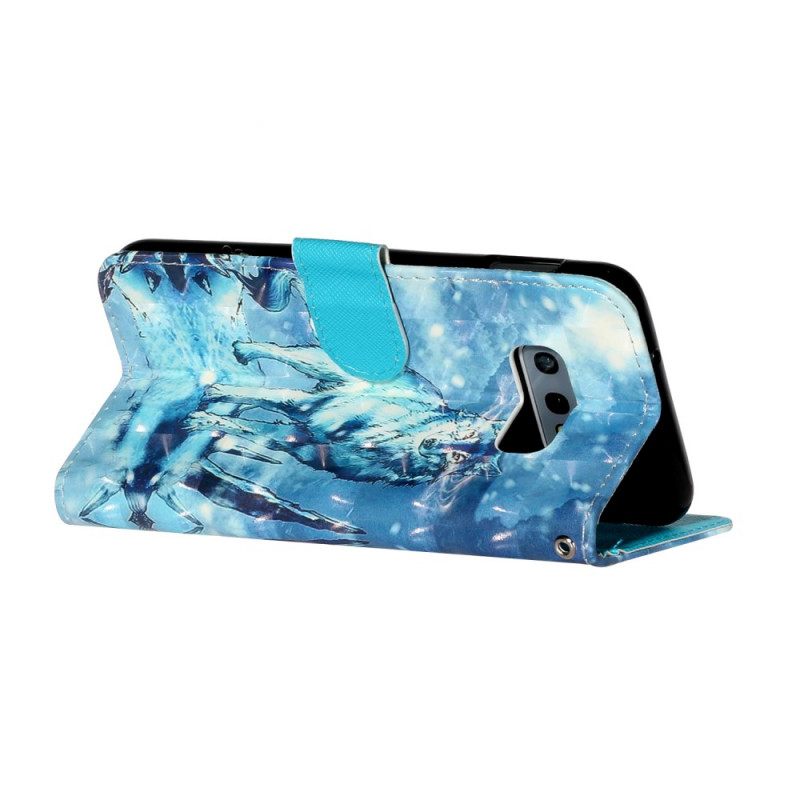 Kotelot Samsung Galaxy S10e Suojaketju Kuori Wolf Light Strap Kohdevalot